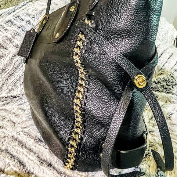 NWOT - COACH TATUM TOTE IN WHIPLASH LEATHER (F34398) - Picture 4 of 9